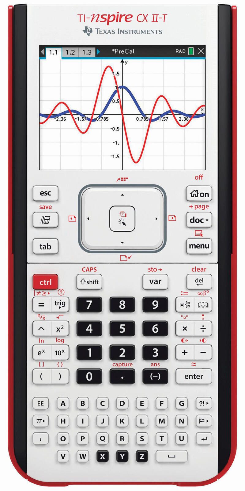 TEXAS INSTRUMENTS TI-Nspire CX II-T Grafikrechner schwarz/weiss