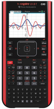 TEXAS INSTRUMENTS TI-Nspire CX II-T CAS Grafikrechner schwarz/rot