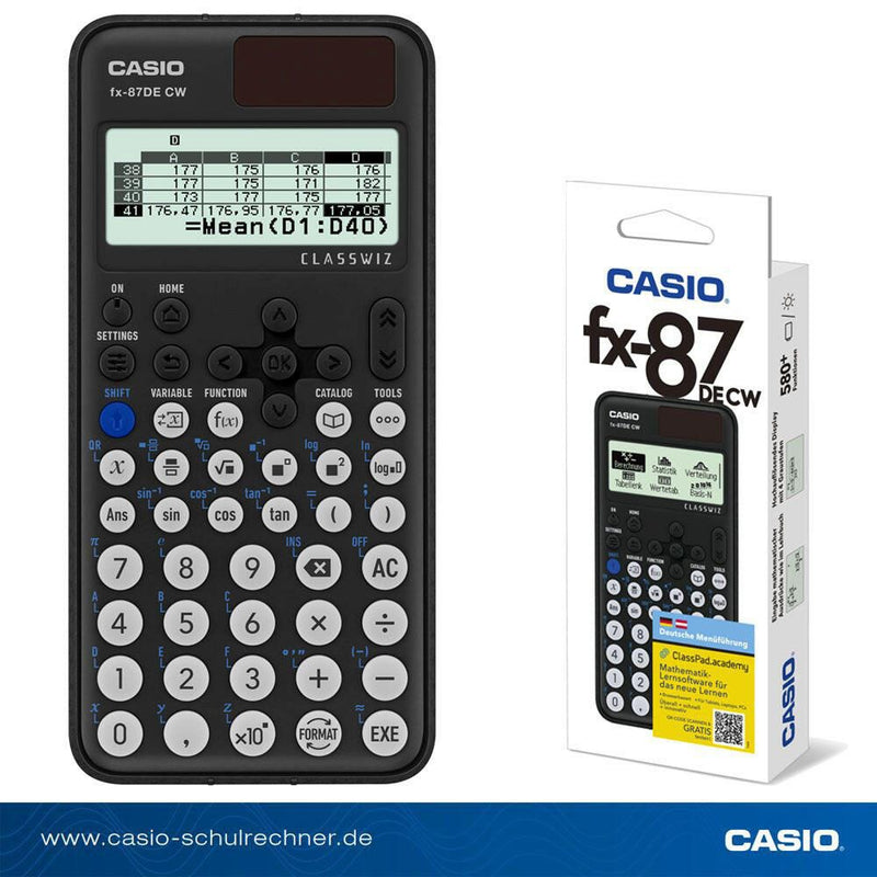 CASIO Schulrechner FX-87DE CW