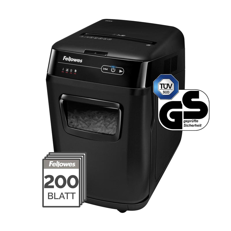 Fellowes Automax 200c Aktenvernichter mit Partikelschnitt