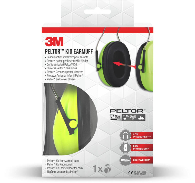 3M Peltor™ Kid Kinder-Kapselgehörschutz 27 dB grün
