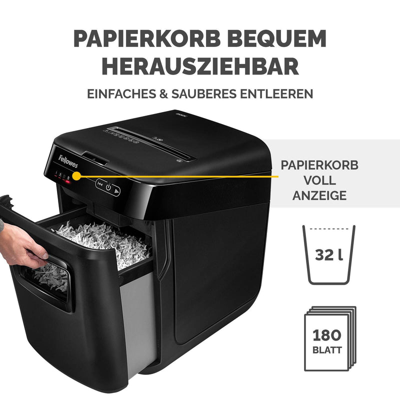 Fellowes Automax 150c Aktenvernichter mit Partikelschnitt