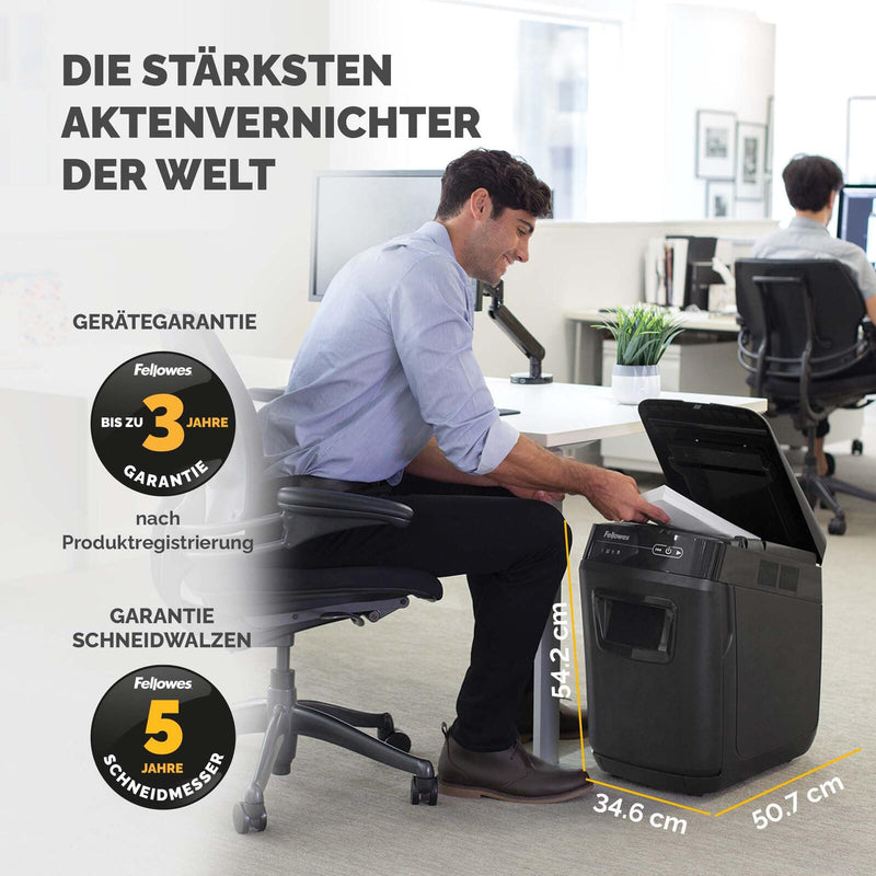 Fellowes Automax 150c Aktenvernichter mit Partikelschnitt