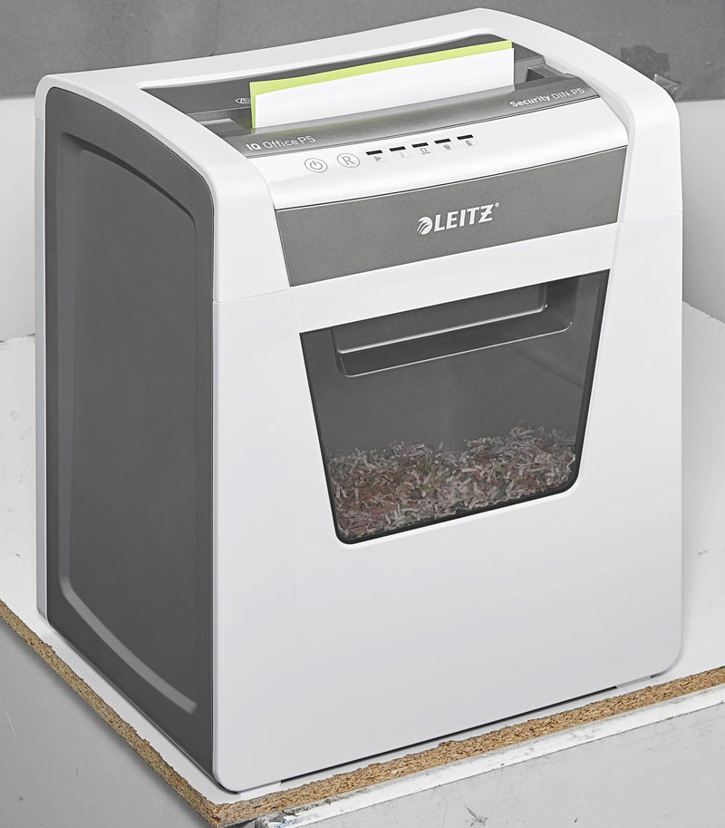 LEITZ IQ Office Aktenvernichter mit Partikelschnitt