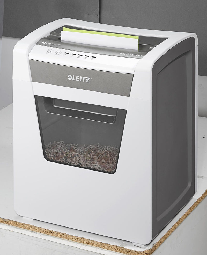 LEITZ IQ Office Aktenvernichter mit Partikelschnitt