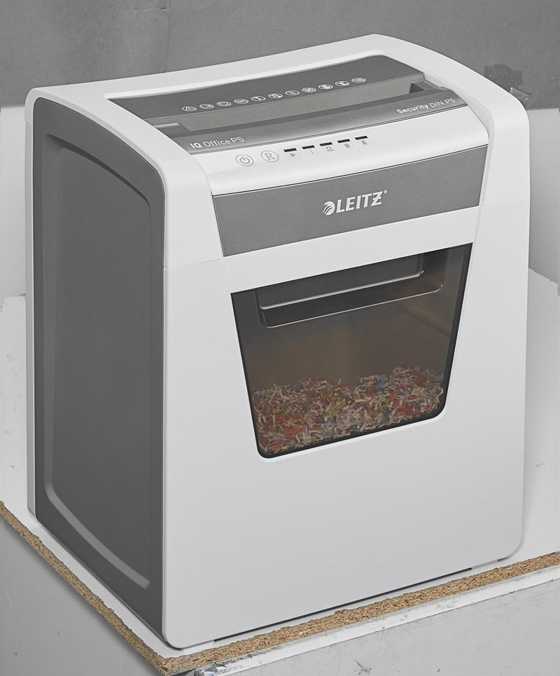 LEITZ IQ Office Aktenvernichter mit Partikelschnitt