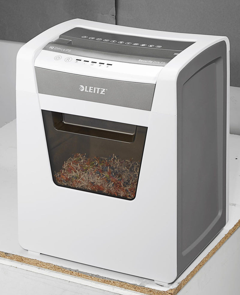 LEITZ IQ Office Aktenvernichter mit Partikelschnitt