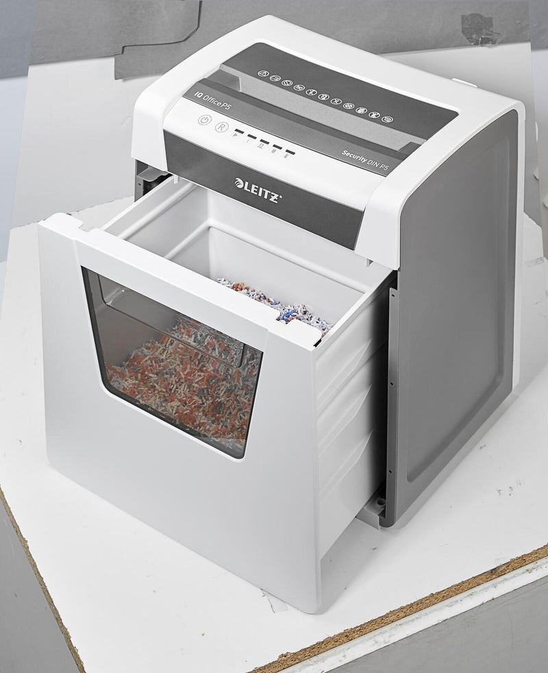 LEITZ IQ Office Aktenvernichter mit Partikelschnitt