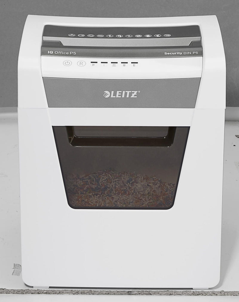 LEITZ IQ Office Aktenvernichter mit Partikelschnitt