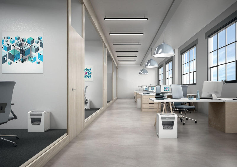 LEITZ IQ Office Aktenvernichter mit Partikelschnitt