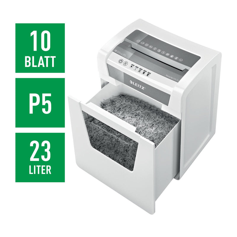 LEITZ IQ Office Aktenvernichter mit Partikelschnitt