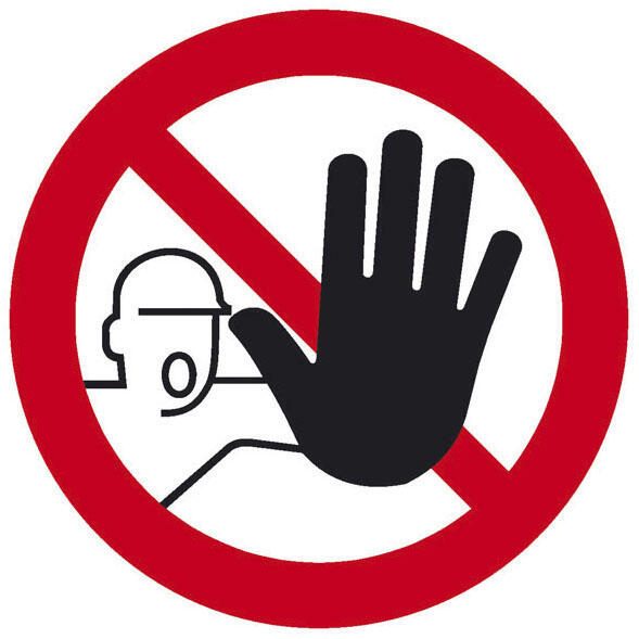 SafetyMarking® Verbotsschild Zutritt für Unbefugte verboten 20 cm
