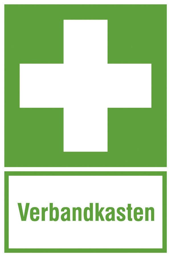 SafetyMarking® Rettungszeichen-Aufkleber Erste Hilfe - Verbandkasten 20 cm x 30 cm