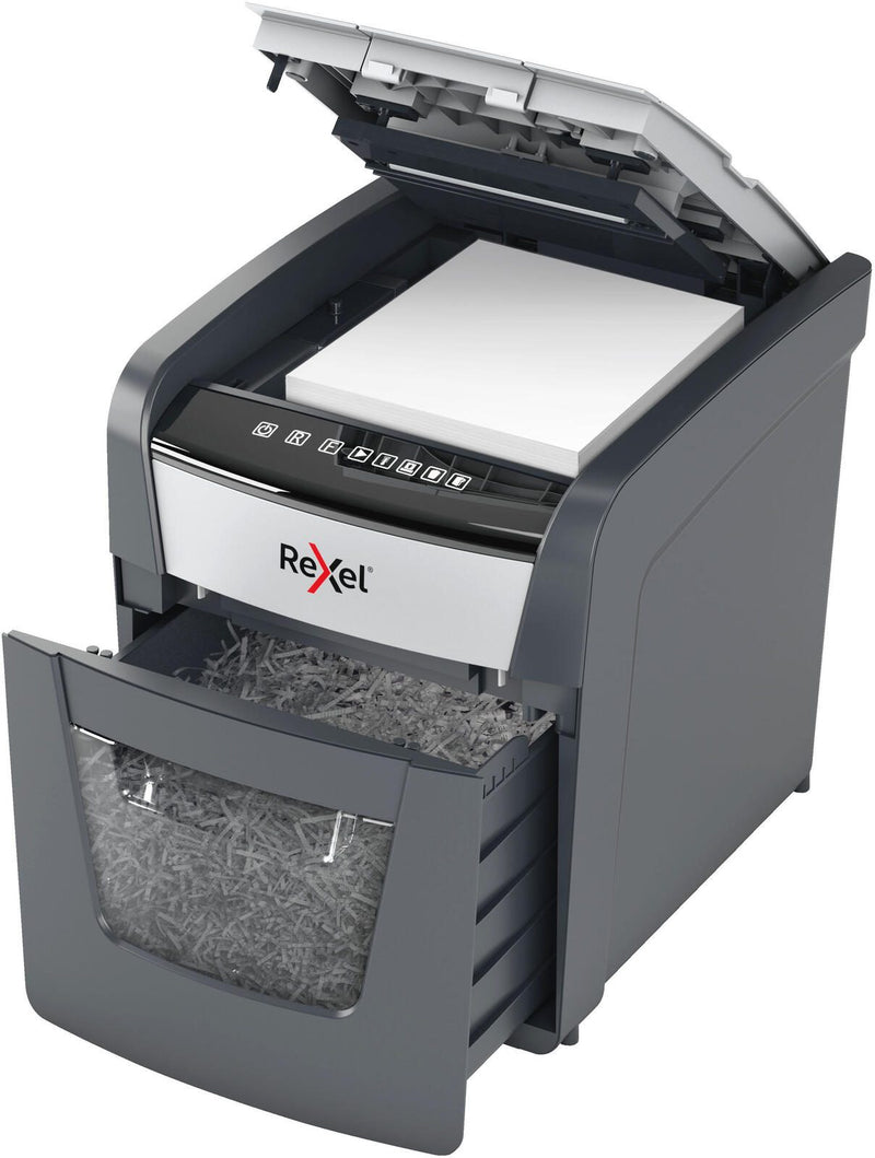 Rexel Optimum AutoFeed+ 50X Aktenvernichter mit Partikelschnitt