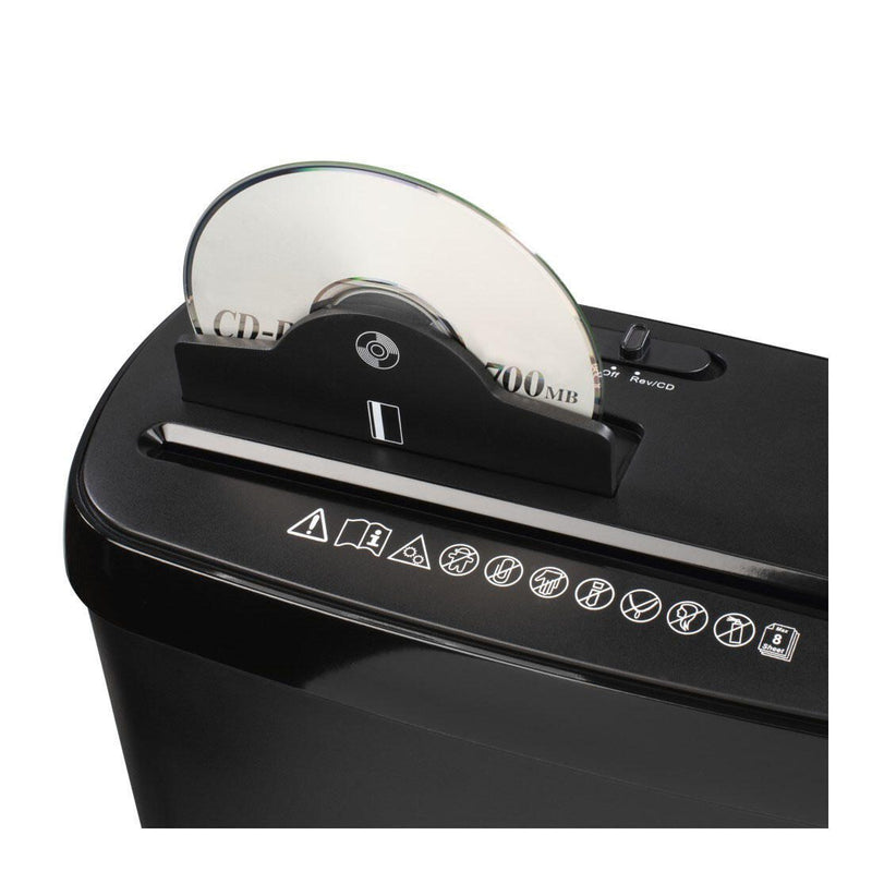 Hama Basic S8CD Aktenvernichter mit Streifenschnitt