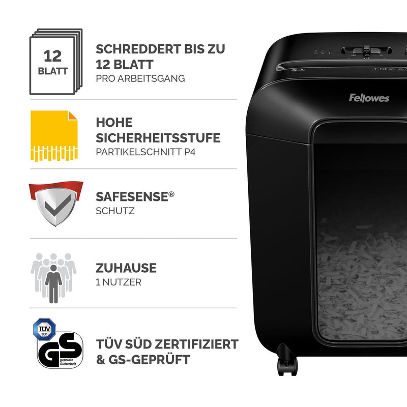 Fellowes Powershred LX85 Aktenvernichter mit Partikelschnitt