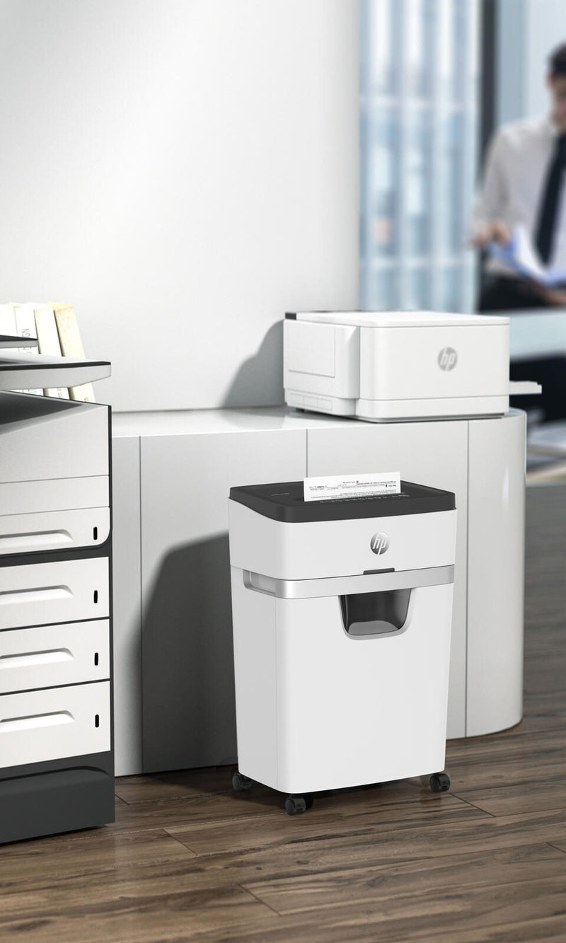HP OneShred 12MC Aktenvernichter mit Partikelschnitt