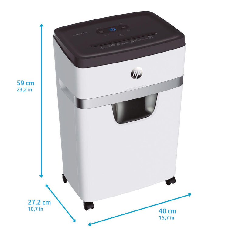 HP OneShred 12MC Aktenvernichter mit Partikelschnitt