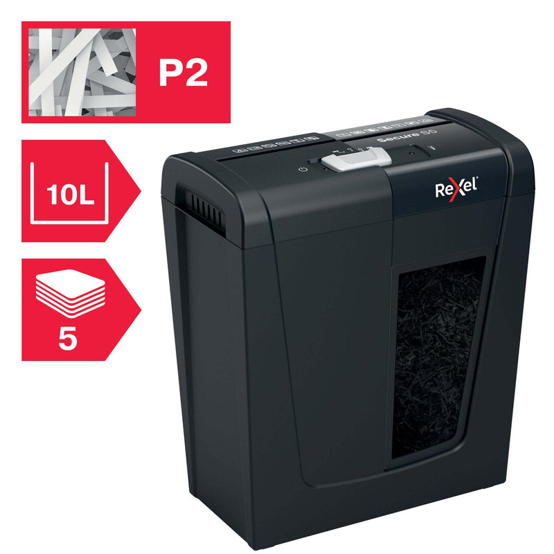 Rexel Secure S5 Aktenvernichter mit Streifenschnitt