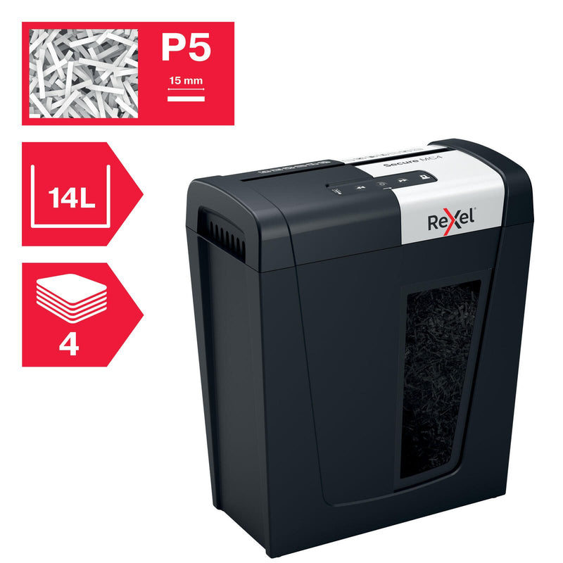 Rexel Secure MC4 Aktenvernichter mit Partikelschnitt