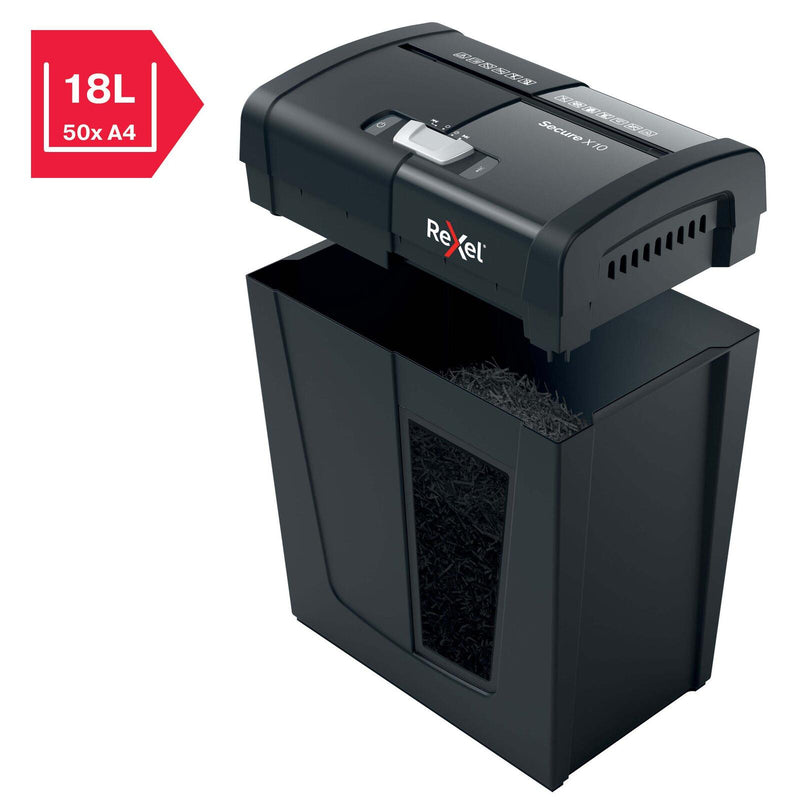 Rexel Secure X10 Aktenvernichter mit Partikelschnitt