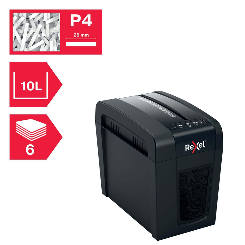 Rexel Secure X6-SL Aktenvernichter mit Partikelschnitt