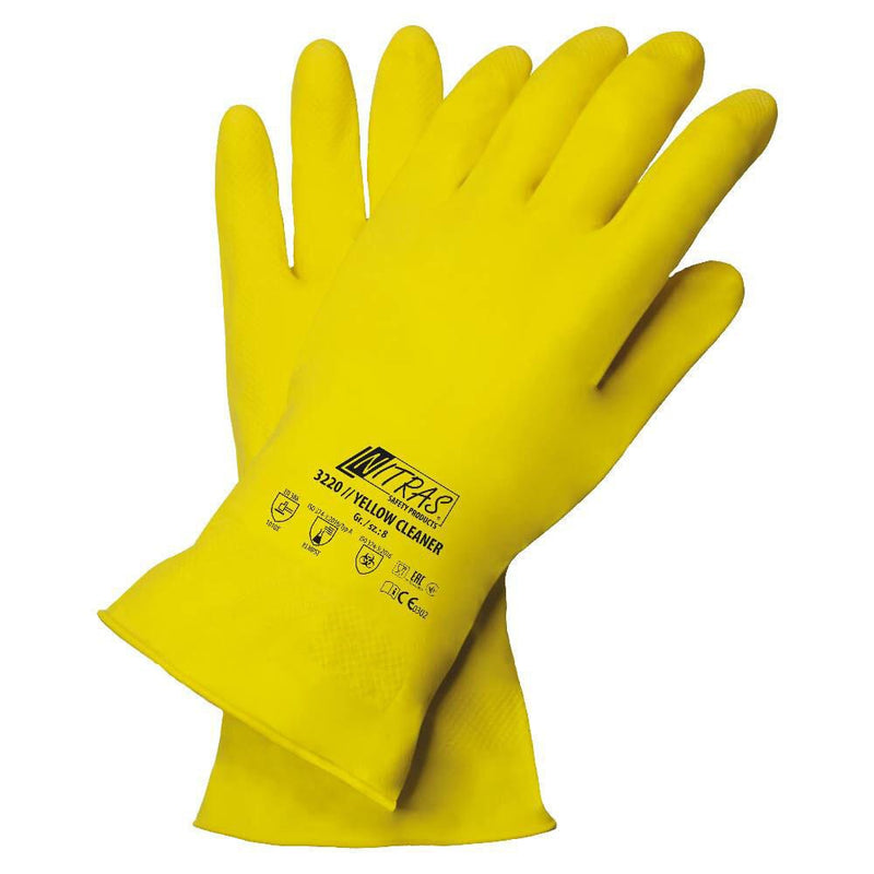 NITRAS® Gummihandschuhe M gelb
