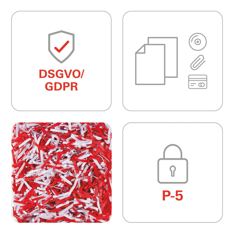 HSM Aktenvernichter shredstar X12pro - Sicherheitsstufe 5 - Partikelschnitt - 2 x 15 mm - 12 Blatt