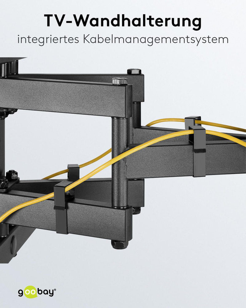 goobay TV-Wandhalterung Pro FULLMOTION schwarz