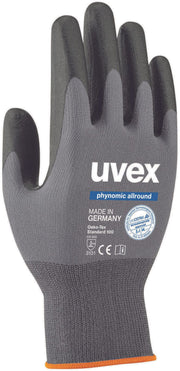 uvex Arbeitshandschuhe phynomic allround 10 grau, schwarz