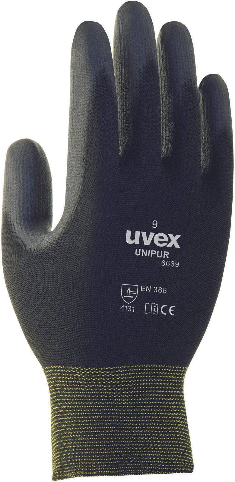 uvex Arbeitshandschuhe Unipur 6639 7 schwarz