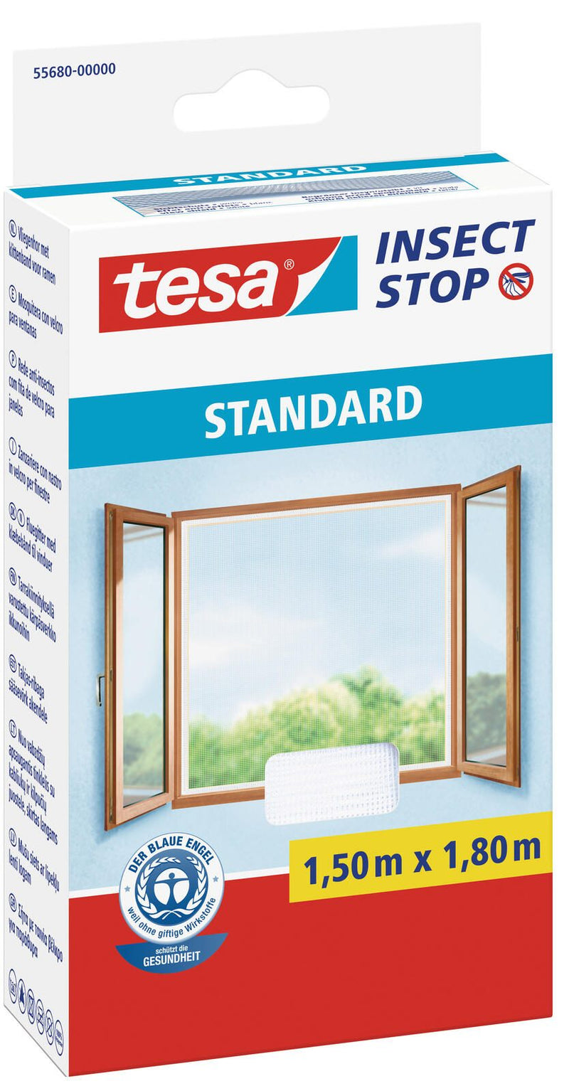 tesa Fliegengitter Insect Stop STANDARD weiß 1,5 x 1,8 m