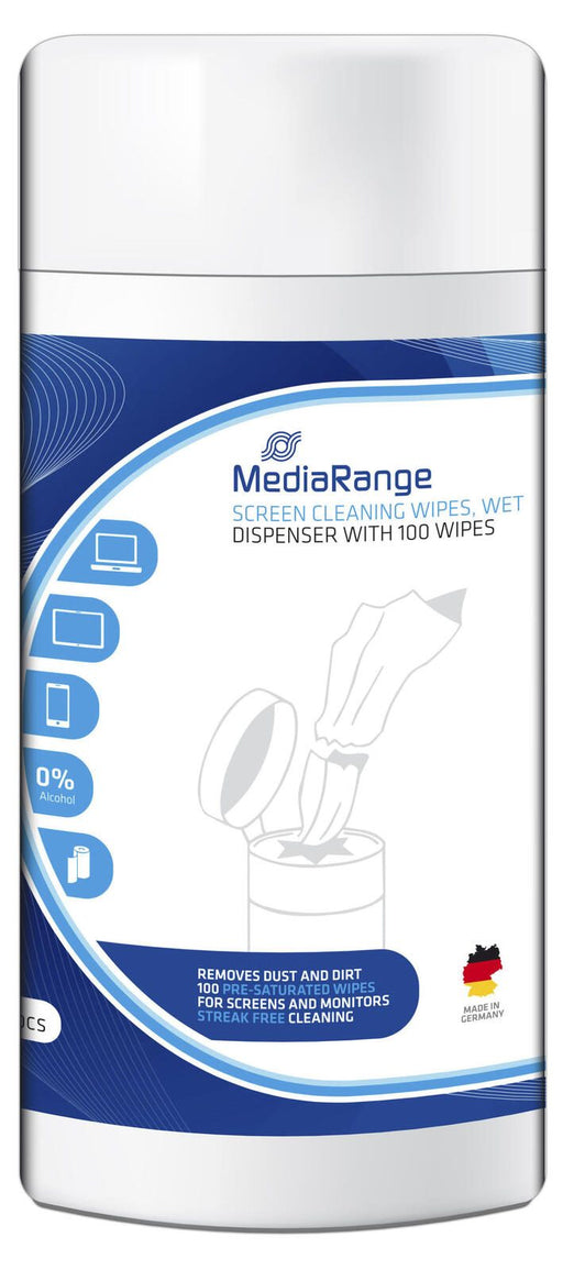 MediaRange Bildschirm-Reinigungstücher 1-lagig