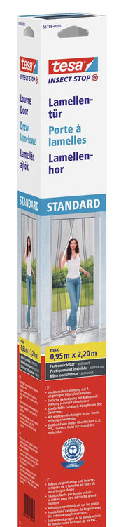 tesa Fliegengitter Insect Stop STANDARD anthrazit 0,95 x 2,2 m