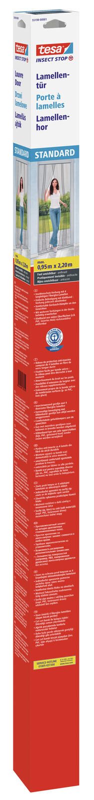 tesa Fliegengitter Insect Stop STANDARD anthrazit 0,95 x 2,2 m