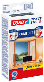 tesa Fliegengitter Insect Stop COMFORT anthrazit 1,3 x 1,5 m