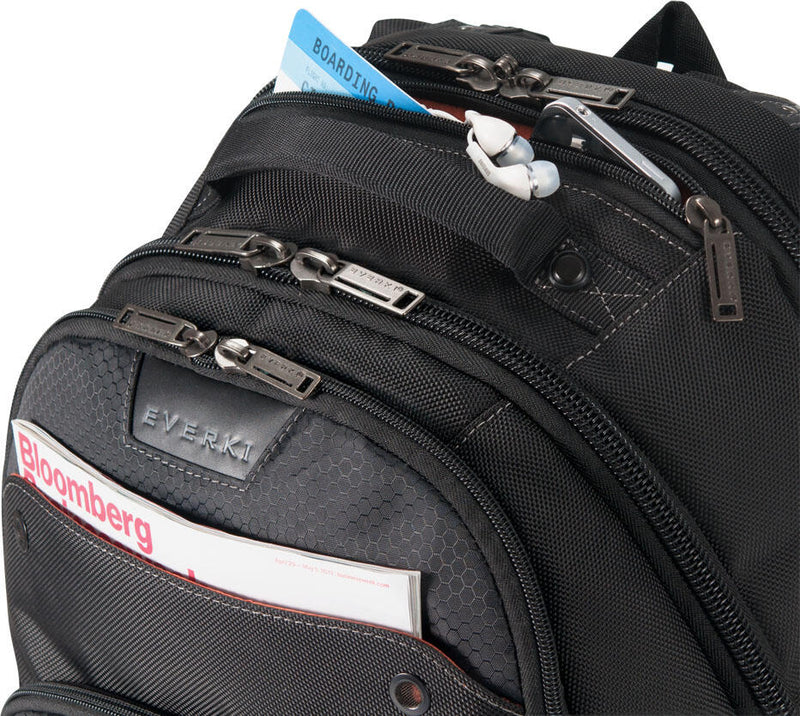 EVERKI Laptop-Rucksack ATLAS schwarz 32,0 l bis 44,0 cm (17,3 Zoll)