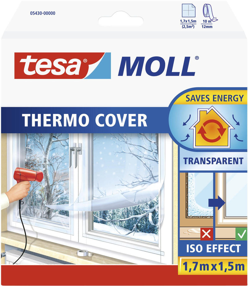 tesa Fensterisolierfolie tesamoll® Thermo Cover transparent 1,5 x 1,7 m
