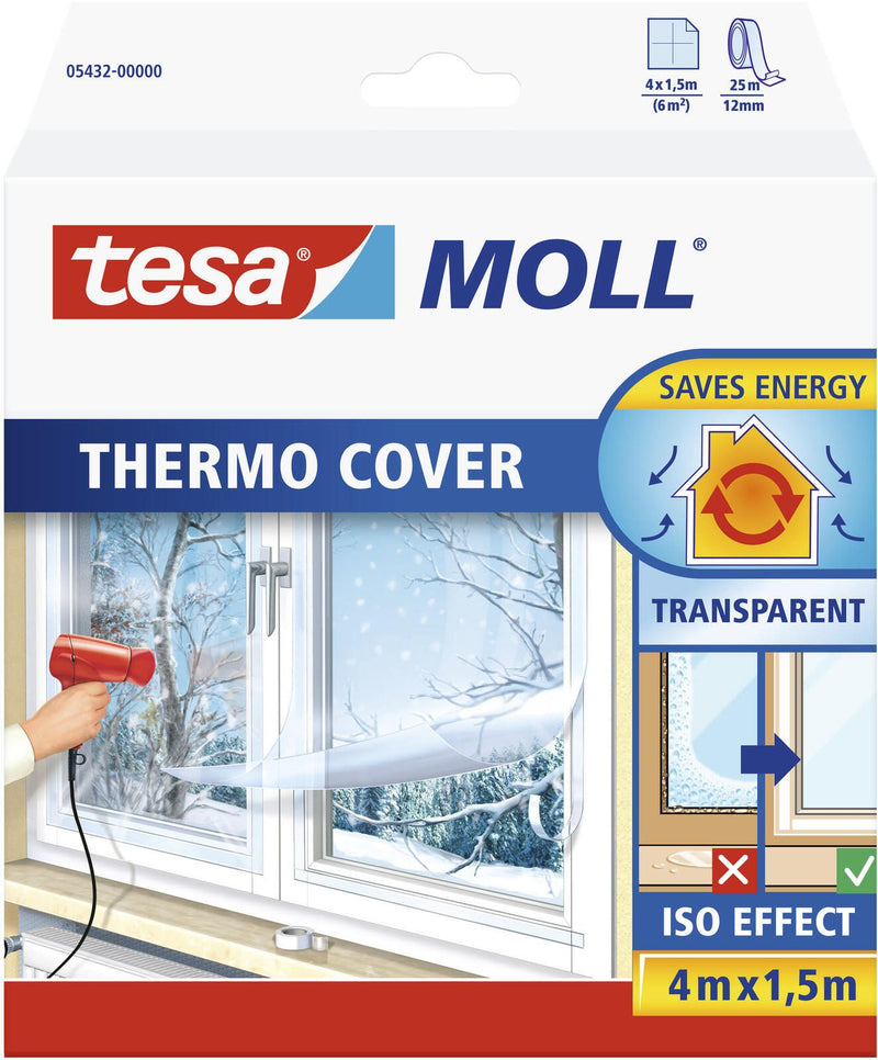tesa Fensterisolierfolie tesamoll® Thermo Cover transparent 1,5 x 4,0 m
