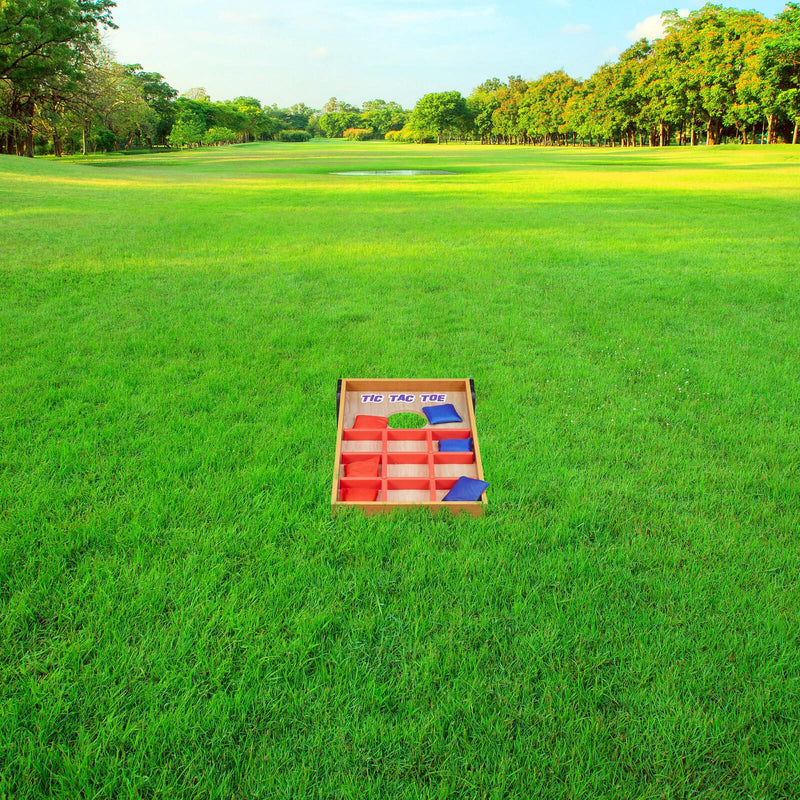 relaxdays 2 in 1 Cornhole & Tic Tac Toe Wurfspiel