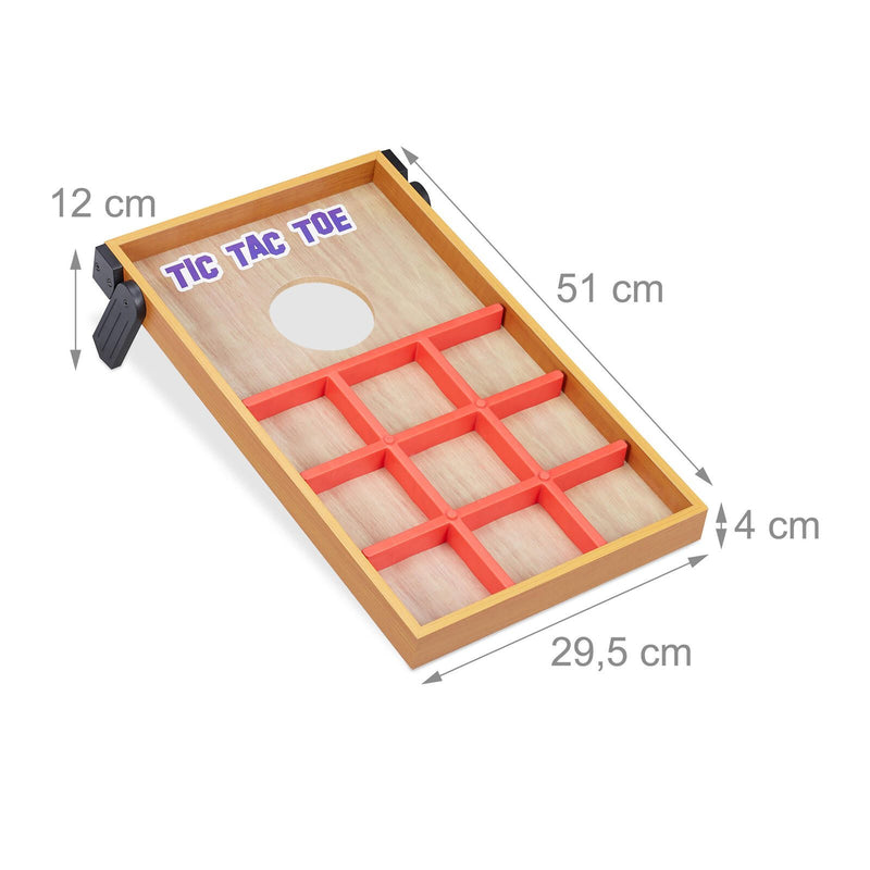 relaxdays 2 in 1 Cornhole & Tic Tac Toe Wurfspiel