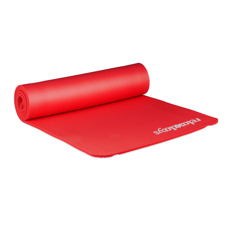 relaxdays Yogamatte rot 60,0 x 180,0 x 1,0