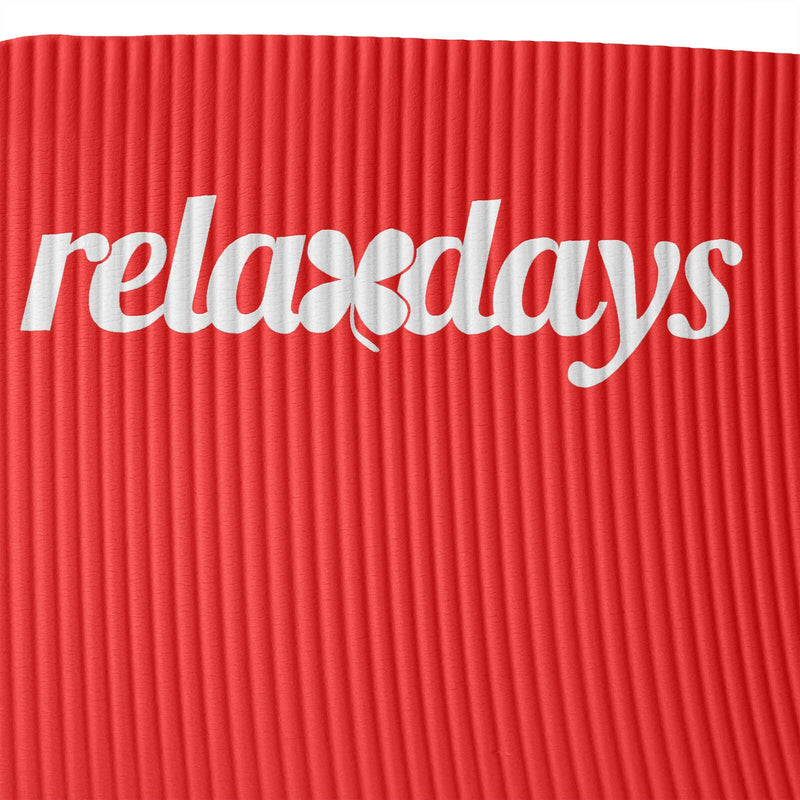 relaxdays Yogamatte rot 60,0 x 180,0 x 1,0