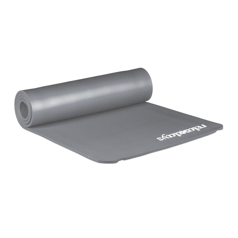 relaxdays Yogamatte grau 60,0 x 180,0 x 1,0