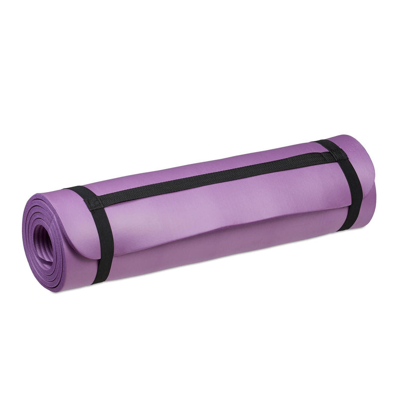 relaxdays Yogamatte violett 60,0 x 180,0 x 1,0
