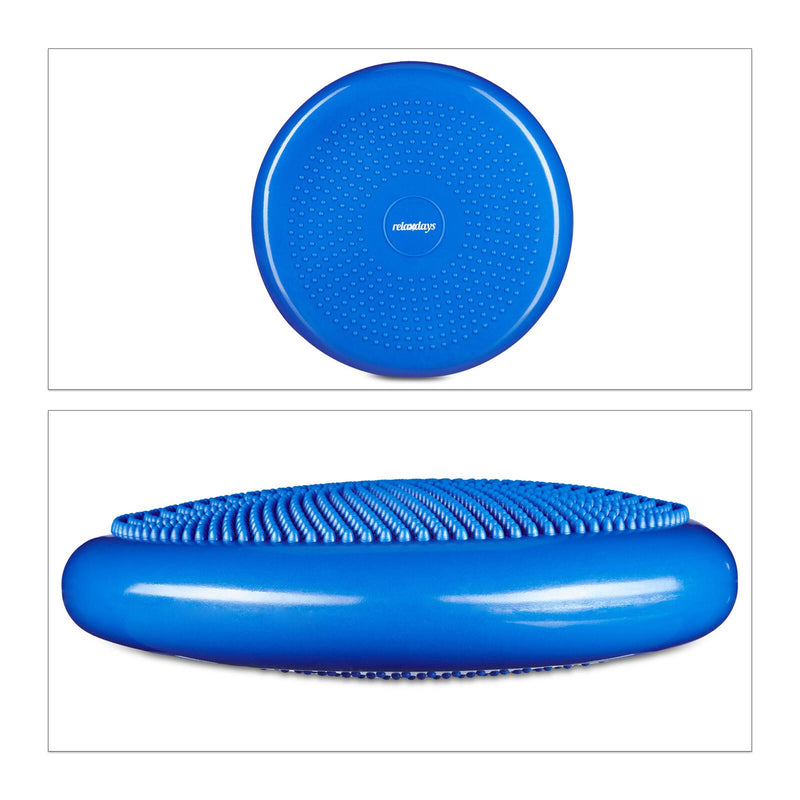 relaxdays Balance-Kissen blau Höhe: 7,0