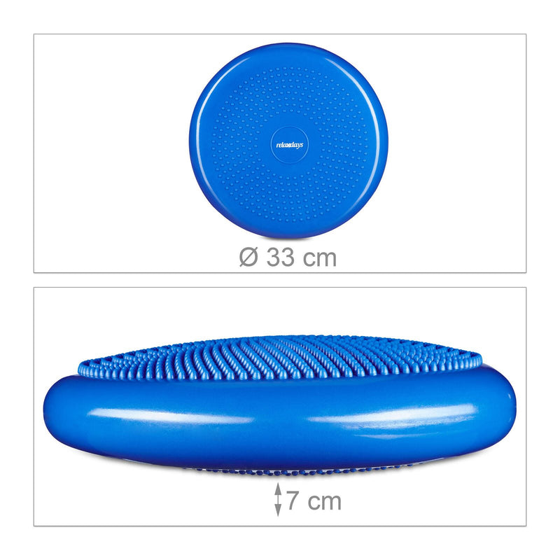 relaxdays Balance-Kissen blau Höhe: 7,0