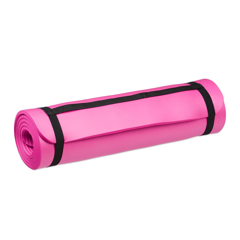 relaxdays Yogamatte pink 60,0 x 180,0 x 1,0