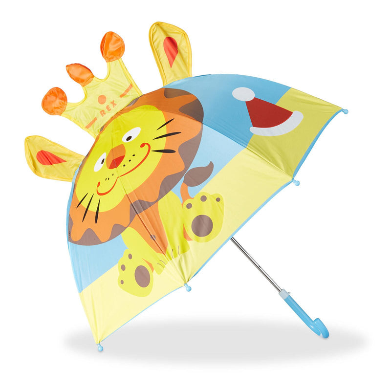 relaxdays Kinderregenschirm Löwe
