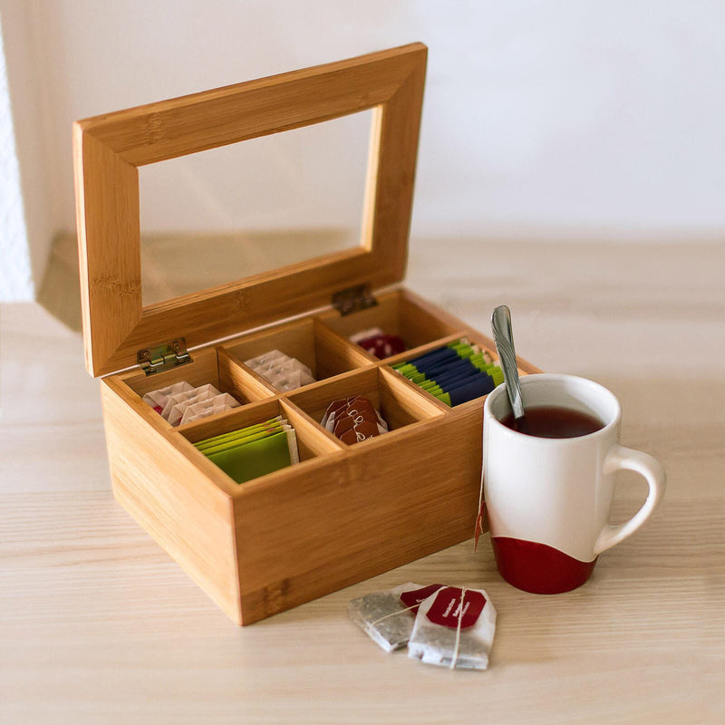 relaxdays Teebox braun